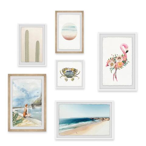 Marmont Hill - Handmade Boho Espritcolor Hexaptych - Multi-color