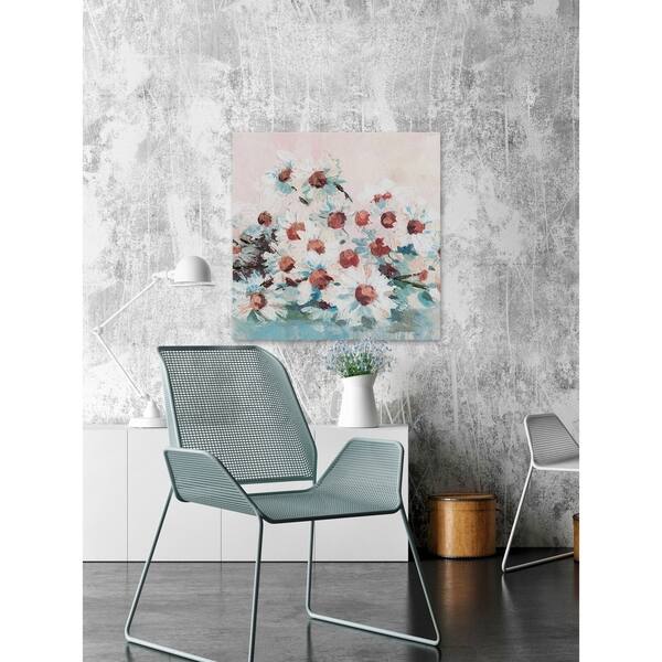 Shop Marmont Hill Handmade Simple Flowers Print On Wrapped