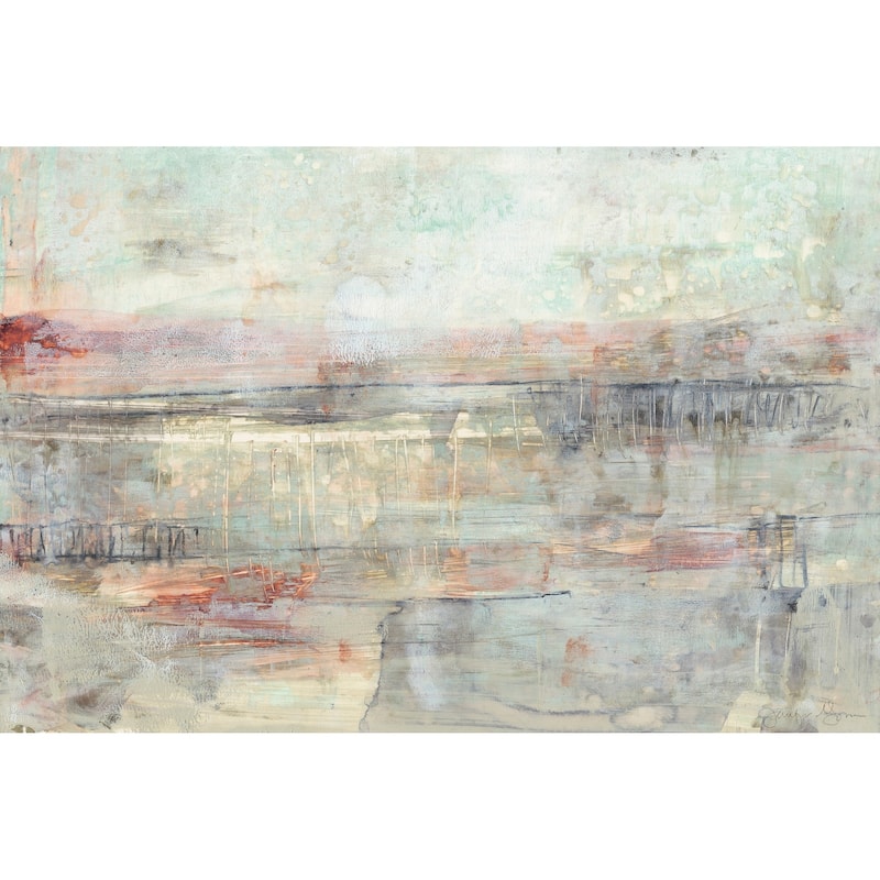'Soft Scape III' Painting Print on Wrapped Canvas - Multi-Color