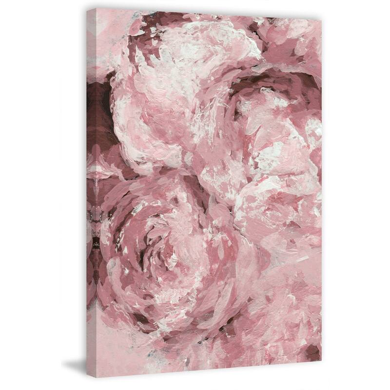 'Flower Smudge II' Painting Print on Wrapped Canvas - Multi-Color