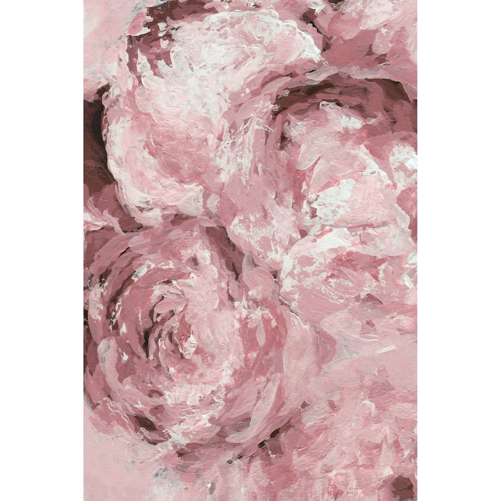 'Flower Smudge II' Painting Print on Wrapped Canvas - Multi-Color