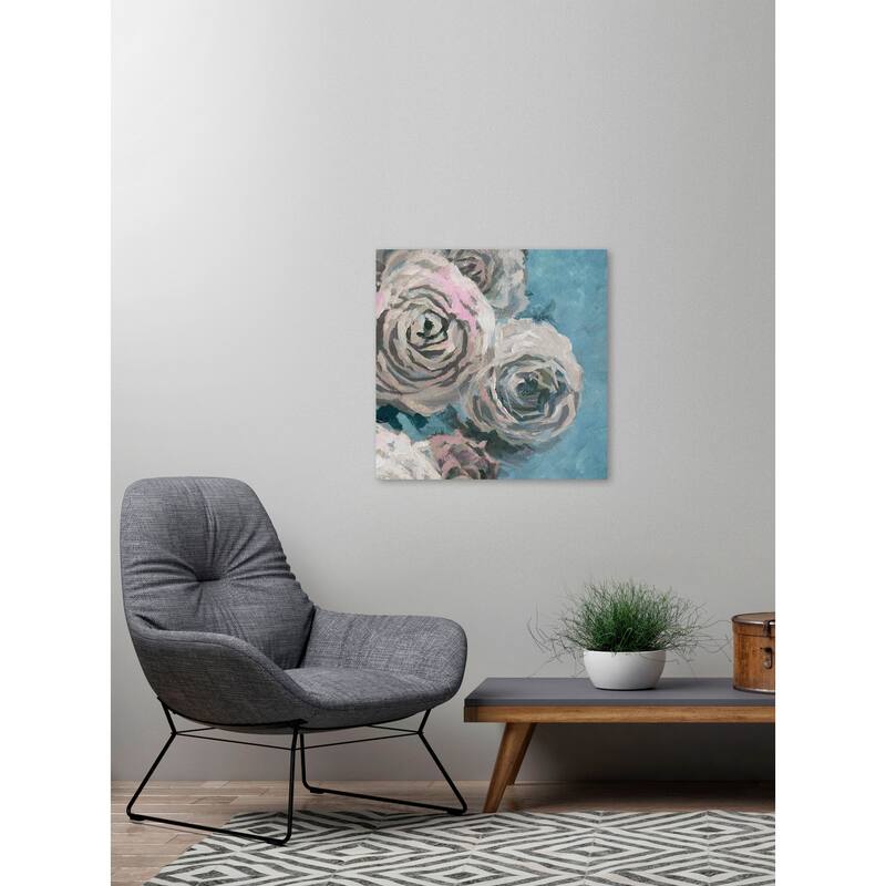 'Dusty Pink Blossoms' Painting Print on Wrapped Canvas - Multi-Color