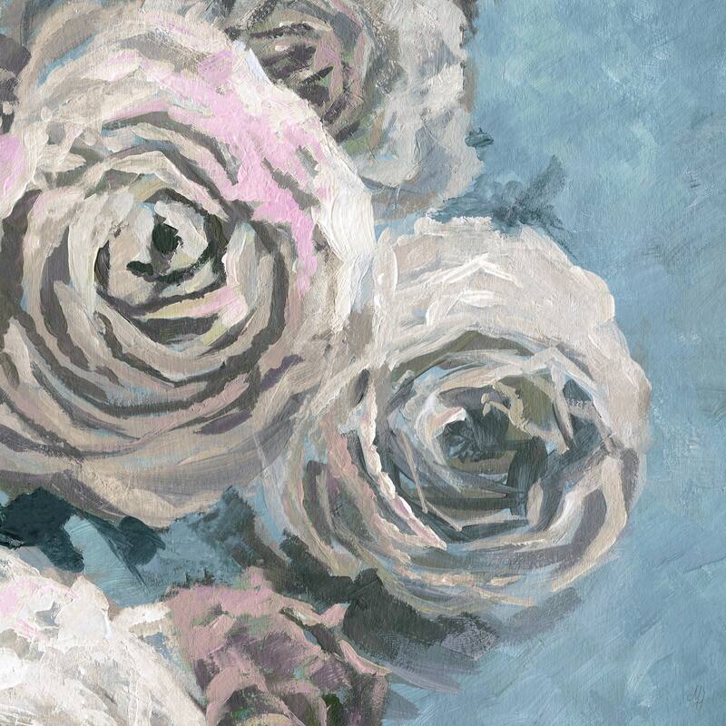 'Dusty Pink Blossoms' Painting Print on Wrapped Canvas - Multi-Color