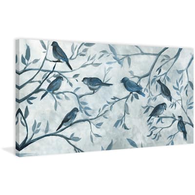 Ethereal Paradise' Painting Print on Wrapped Canvas - Multi-Color