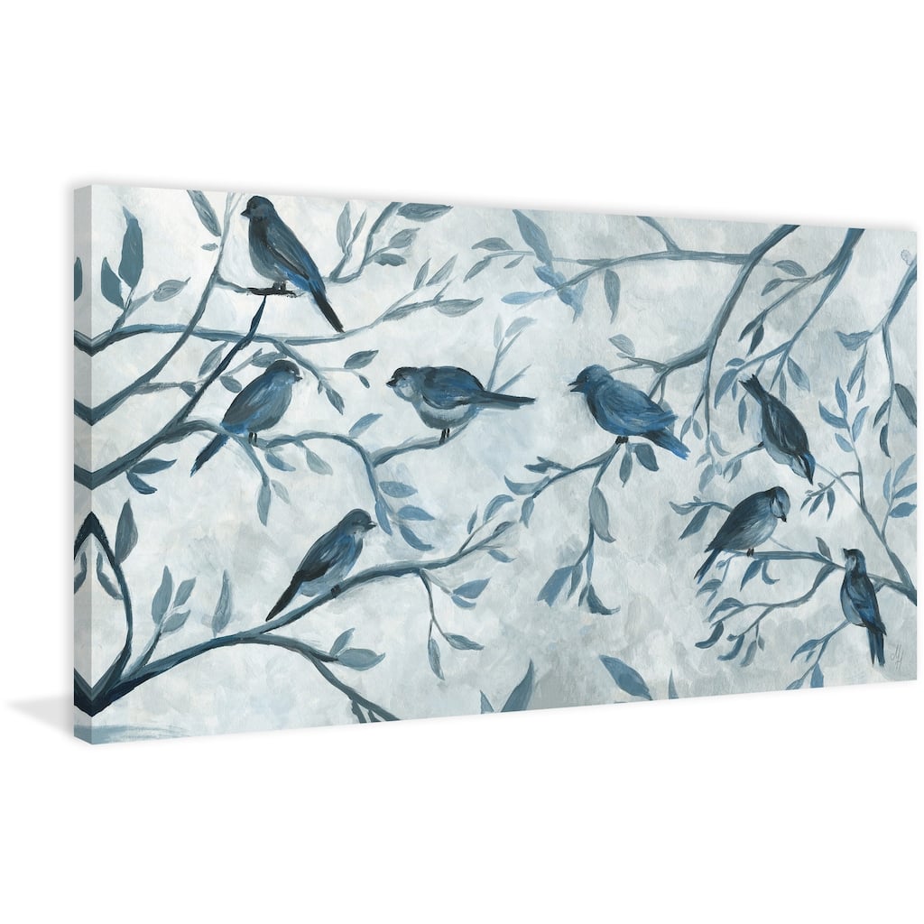Ethereal Paradise' Painting Print on Wrapped Canvas - Multi-Color