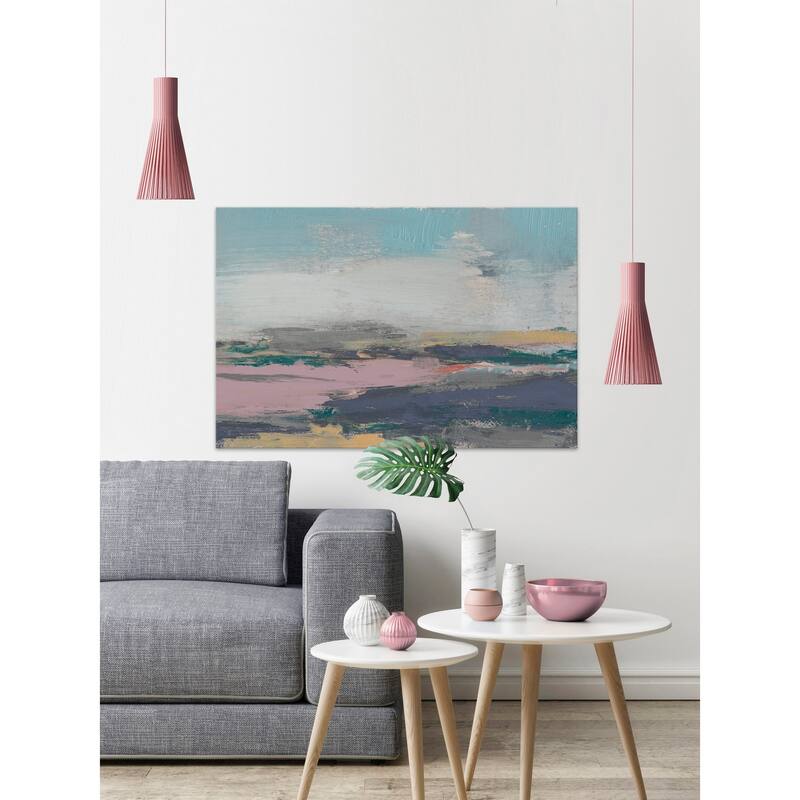 'Pretty Horizon II' Painting Print on Wrapped Canvas - Multi-Color