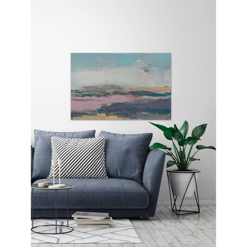 'Pretty Horizon II' Painting Print on Wrapped Canvas - Multi-Color