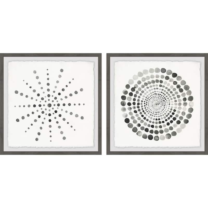 Marmont Hill - Handmade Dotted Portal Diptych - Multi-Color