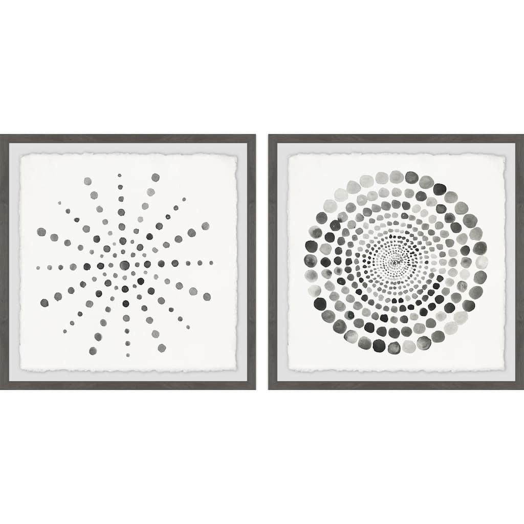 Marmont Hill - Handmade Dotted Portal Diptych - Multi-Color