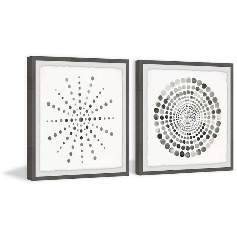 Marmont Hill - Handmade Dotted Portal Diptych - Multi-Color