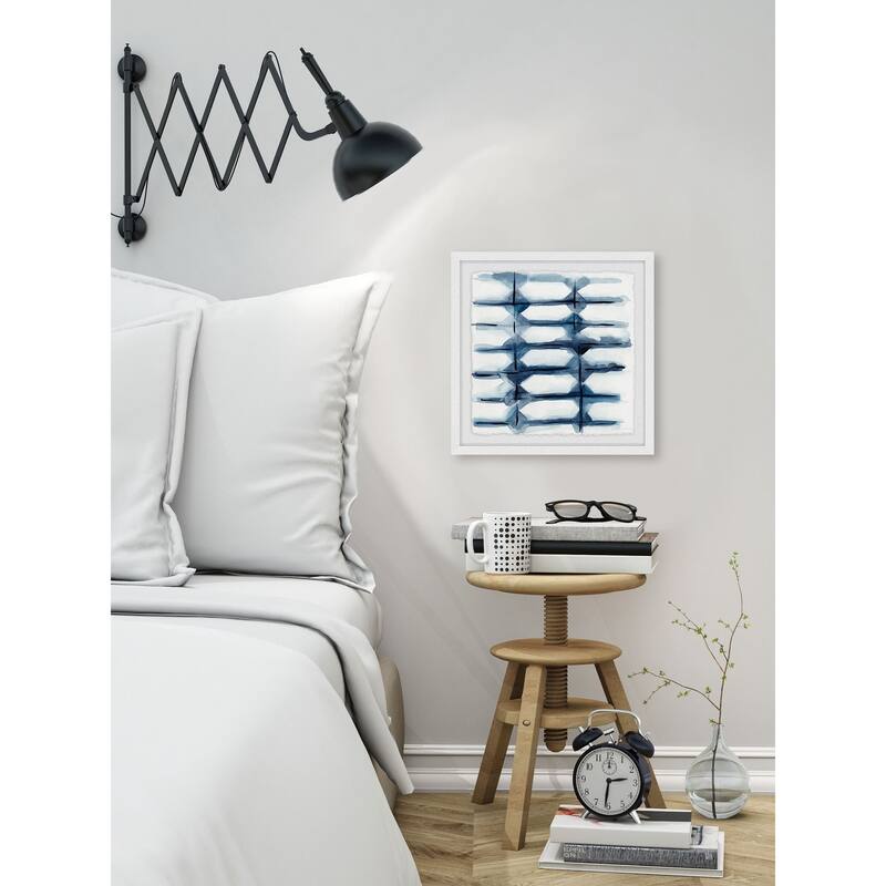 'Indigo Study III' Framed Painting Print - Multi-Color