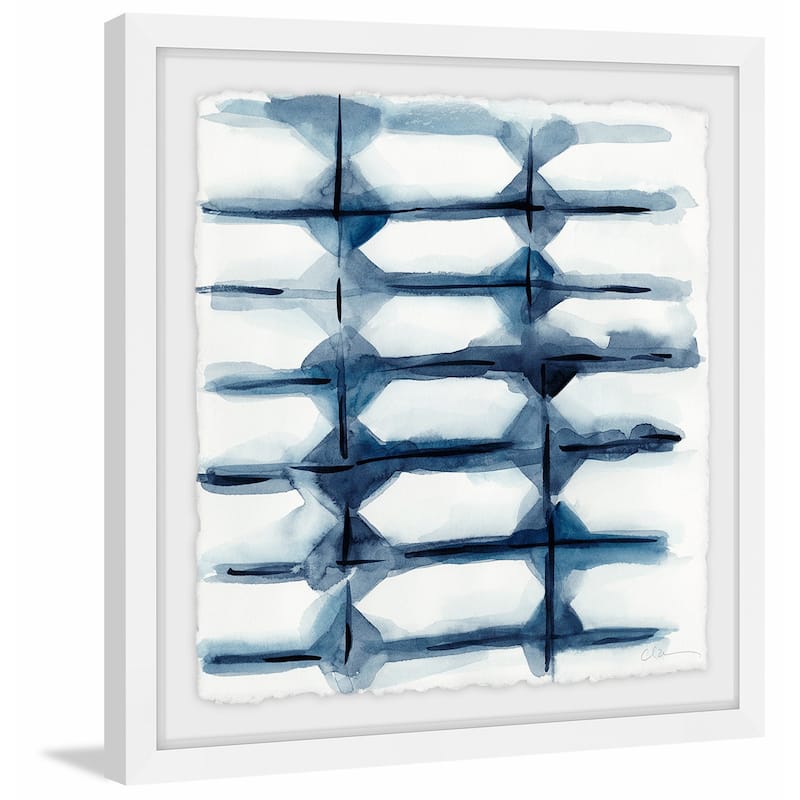 'Indigo Study III' Framed Painting Print - Multi-Color