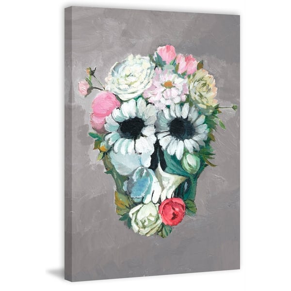 Shop Marmont Hill Handmade Enjoy Flower Print On Wrapped Canvas