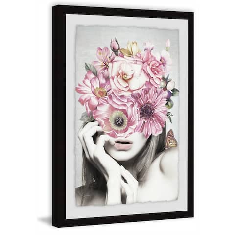 Marmont Hill - Handmade Pink Floral Beauty Framed Print