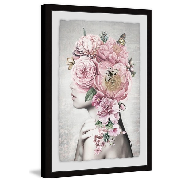 Marmont Hill - Handmade Floral Hair Framed Print. Opens flyout.