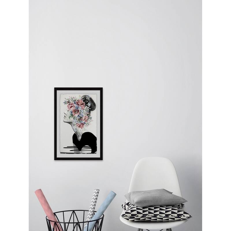 Flower Crown' Framed Painting Print - Multi-Color