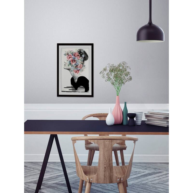 Flower Crown' Framed Painting Print - Multi-Color