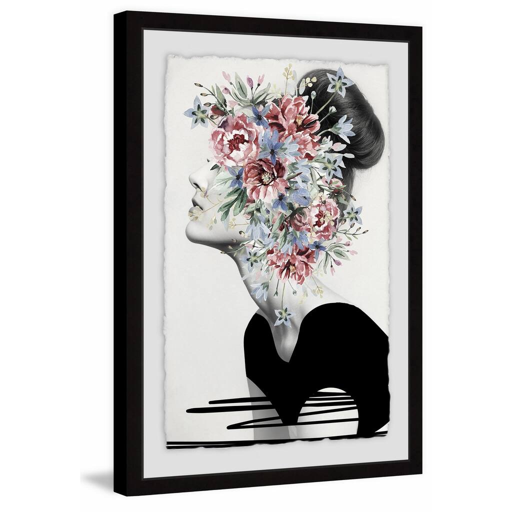 Flower Crown' Framed Painting Print - Multi-Color