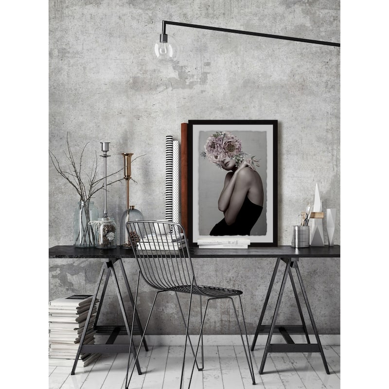 Floral Posh' Framed Painting Print - Multi-Color