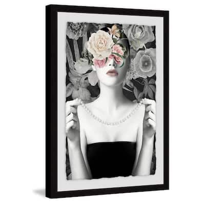 'Flower Madness II' Framed Painting Print - Multi-Color