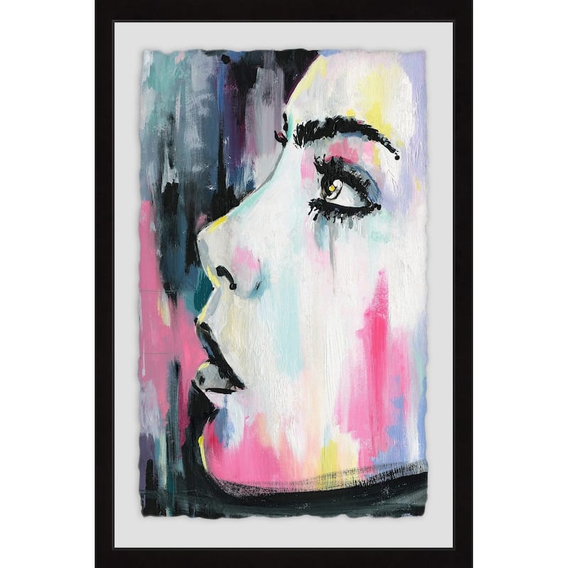 'Color in the Realm' Framed Painting Print - Multi-Color - 30 x 45