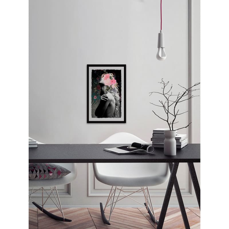 'Floral Beauty II' Framed Painting Print - Multi-Color