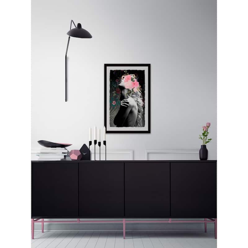 'Floral Beauty II' Framed Painting Print - Multi-Color