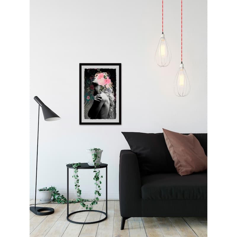 'Floral Beauty II' Framed Painting Print - Multi-Color
