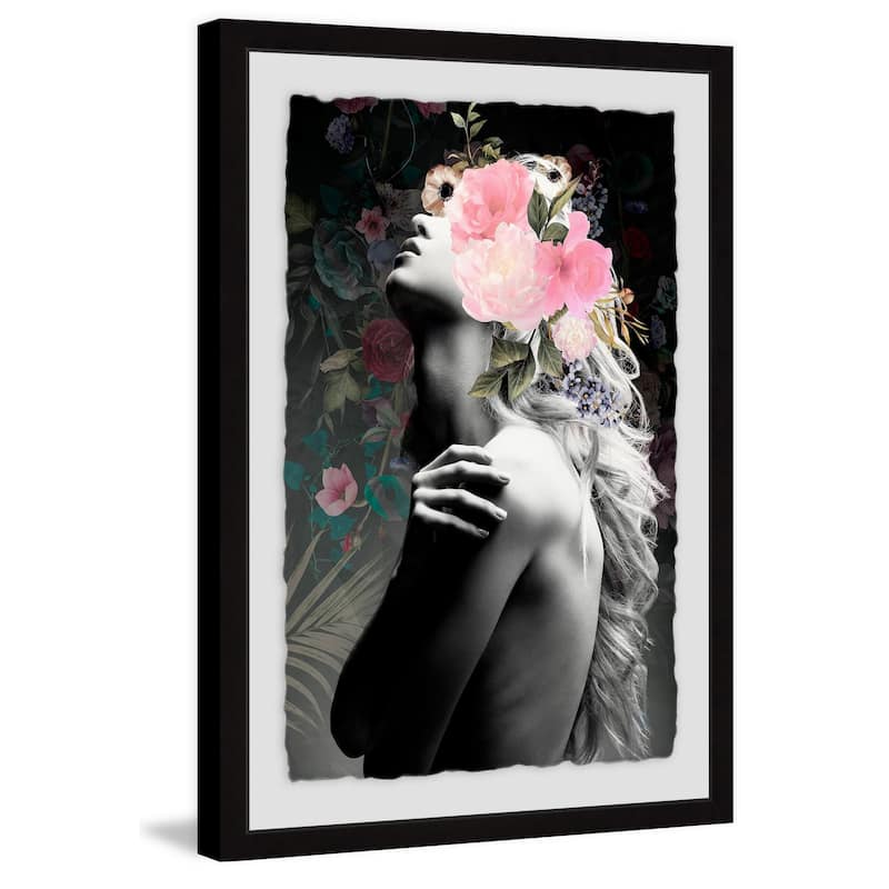 'Floral Beauty II' Framed Painting Print - Multi-Color