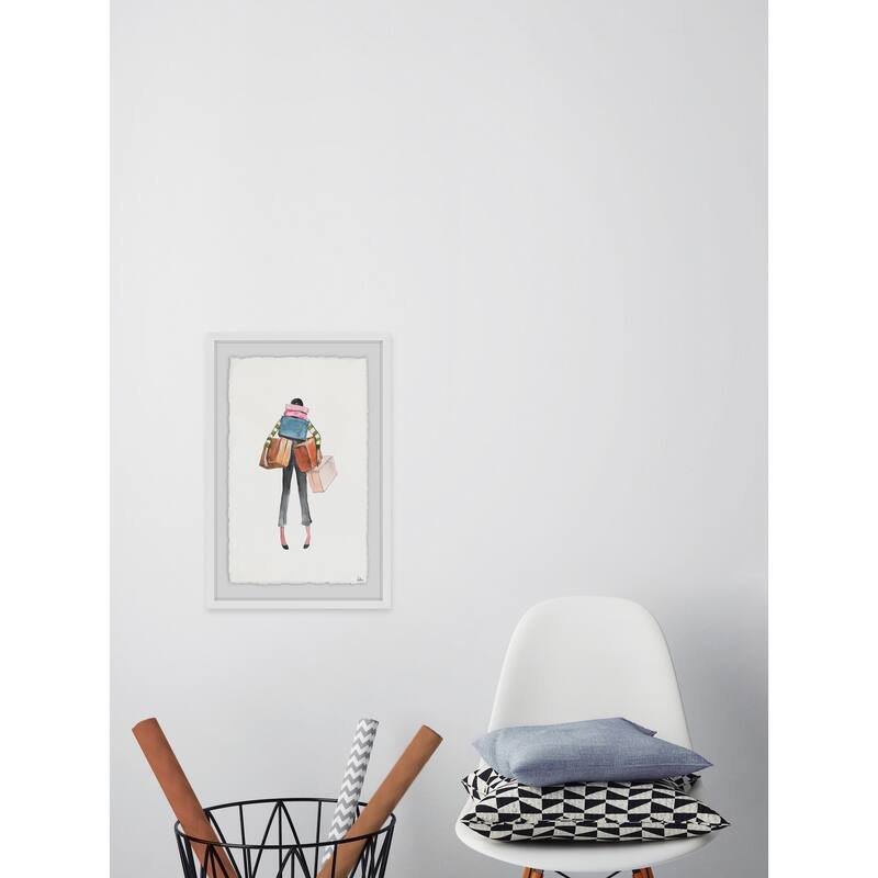 Wandering' Framed Painting Print - Multi-Color