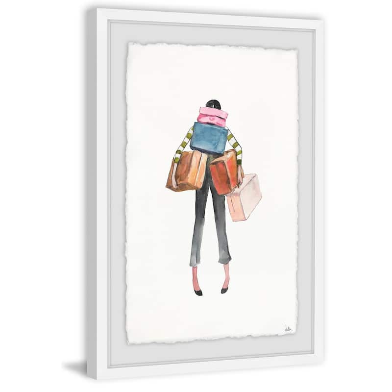 Wandering' Framed Painting Print - Multi-Color