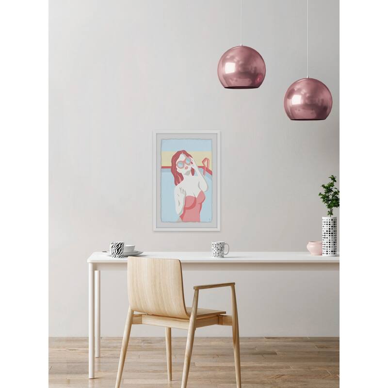 'Matching Shades' Framed Painting Print - Multi-Color
