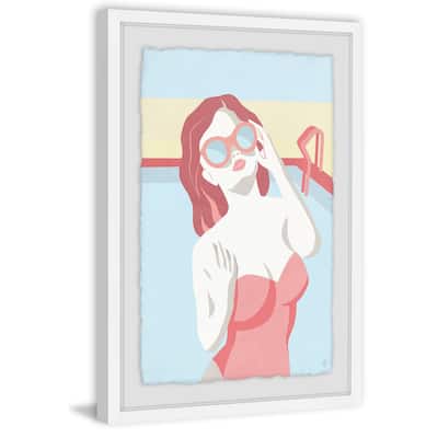 'Matching Shades' Framed Painting Print - Multi-Color