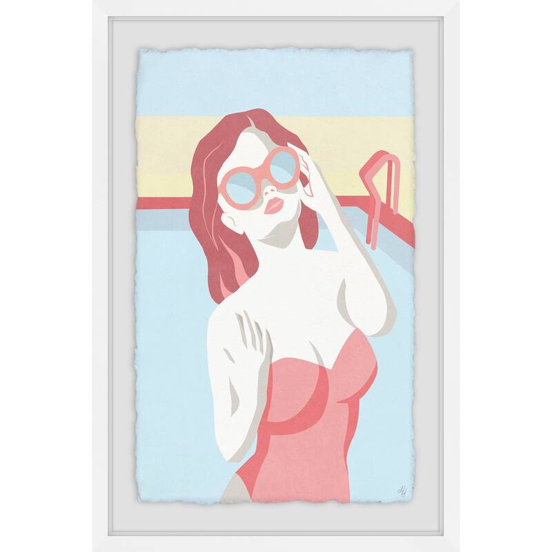 'Matching Shades' Framed Painting Print - Multi-Color