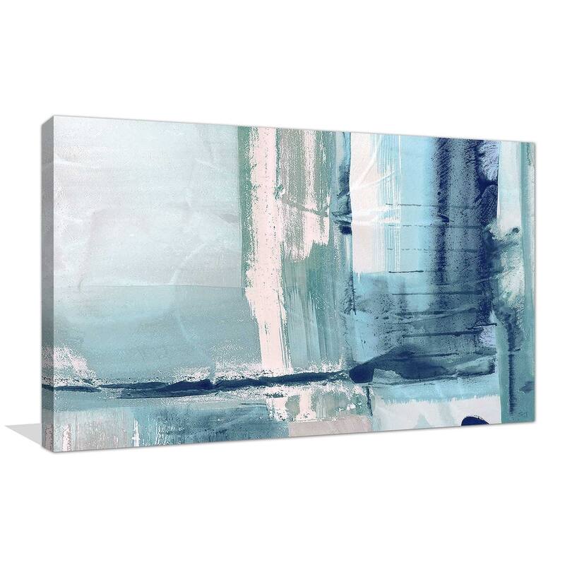 "Miss The Sea I" by Susan Jill Print on Canvas - Blue