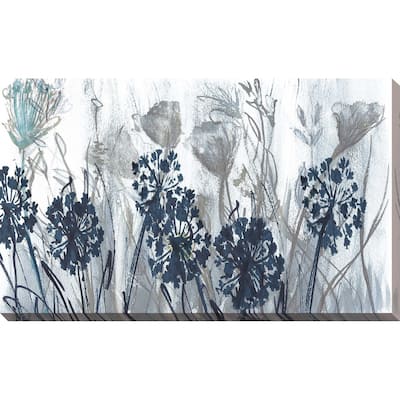 "Indigo Field" by Susan Jill Print on Canvas - Blue