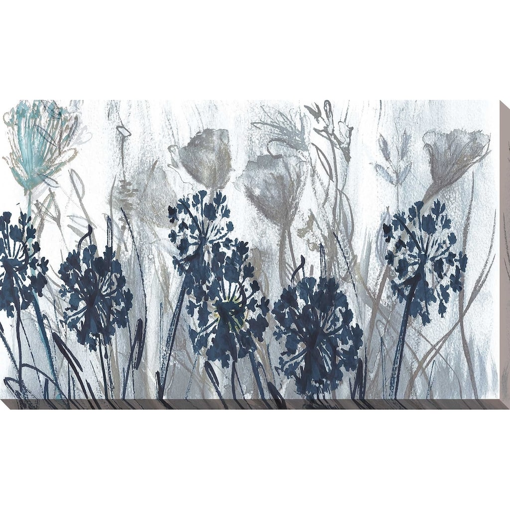 "Indigo Field" by Susan Jill Print on Canvas - Blue