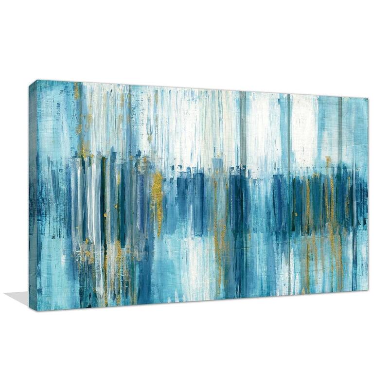 "Saturnia" by Susan Jill Print on Canvas - Blue