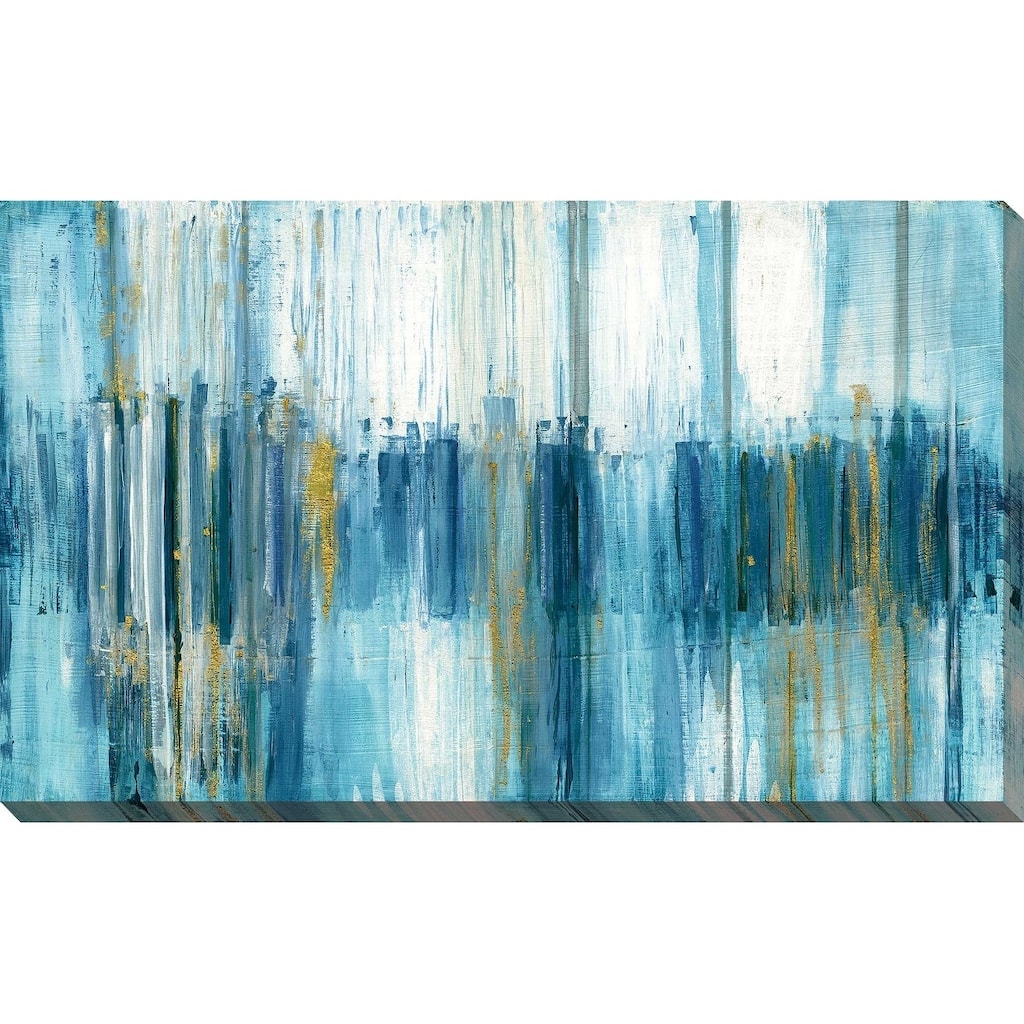 "Saturnia" by Susan Jill Print on Canvas - Blue