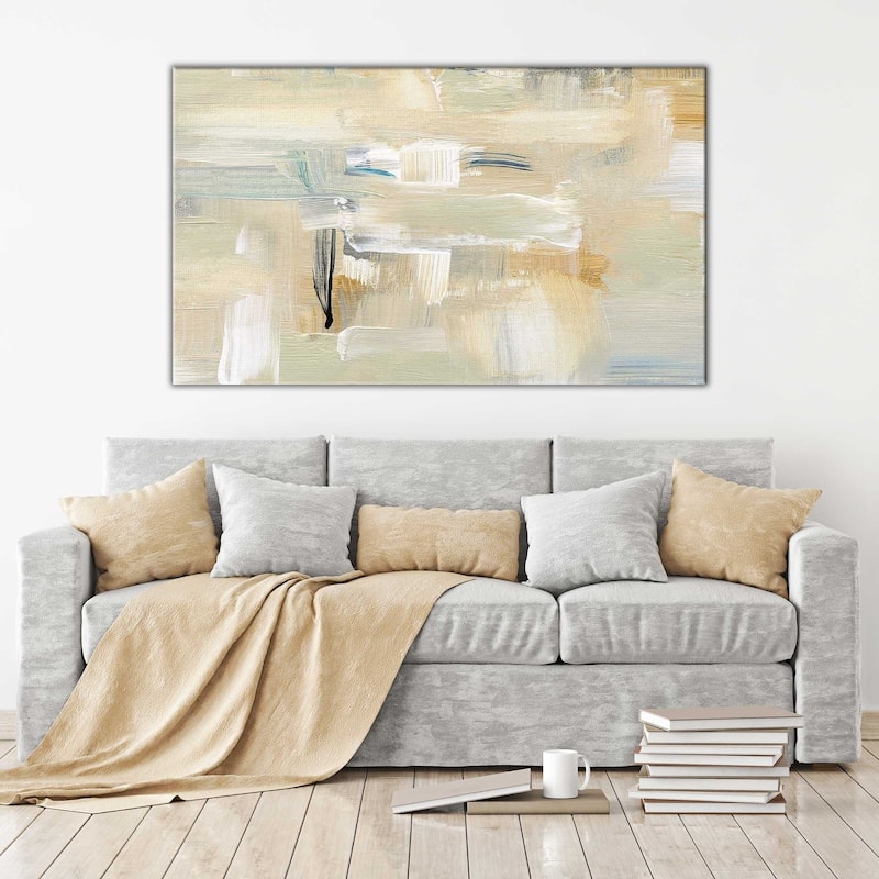 "Mountain Trail II" by Susan Jill Print on Canvas - Yellow