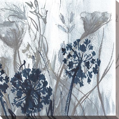 "Indigo Field 2" by Susan Jill Print on Canvas - Blue