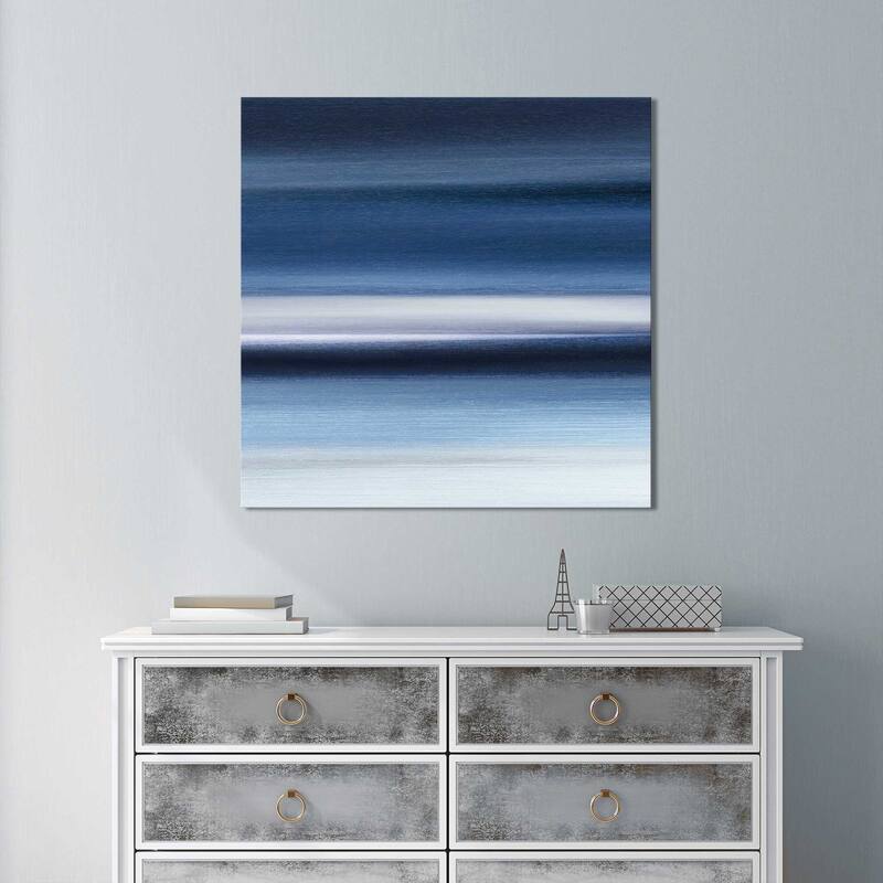 "Indigo II" by Susan Jill Print on Canvas - Blue