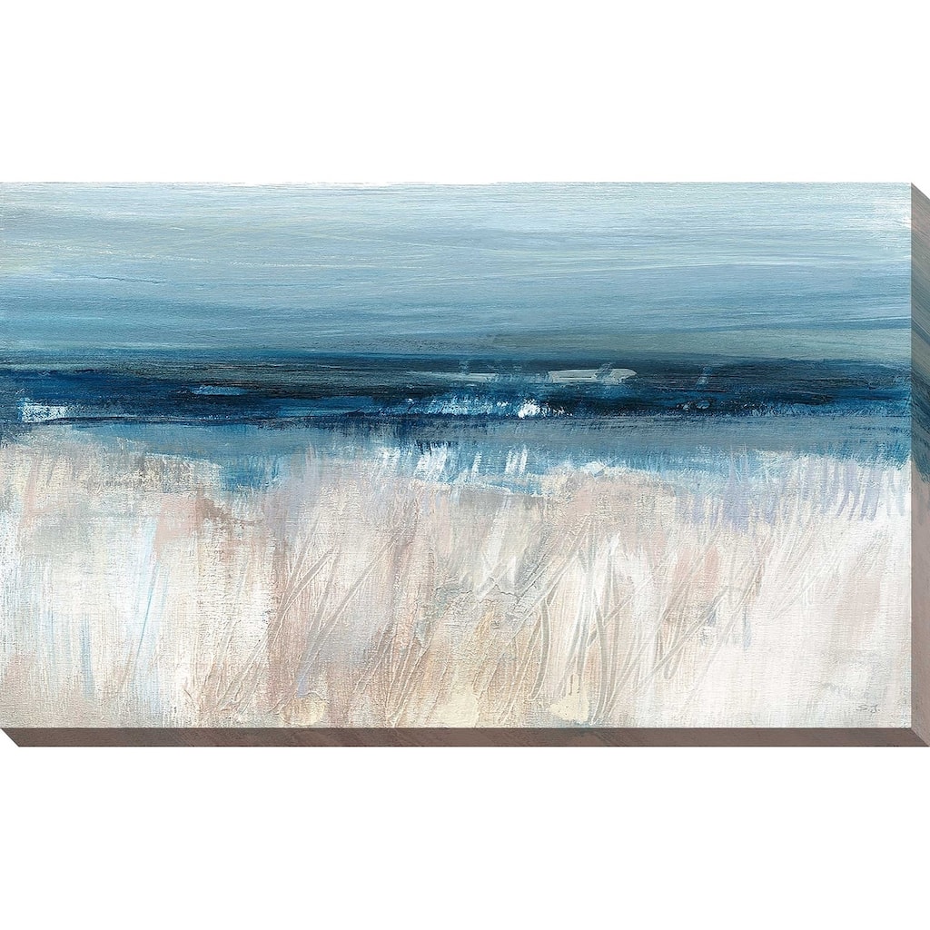 "On The Severn II" by Susan Jill Print on Canvas - Blue