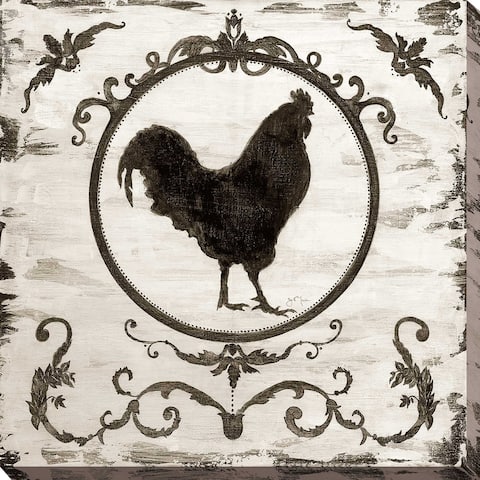 "Berkshire Rooster" by Tava Studios Print on Canvas - Brown