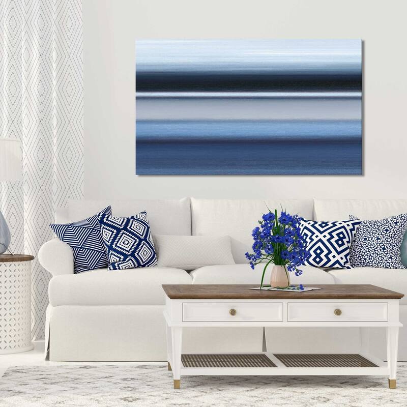 "Indigo I" by Susan Jill Print on Canvas - Blue