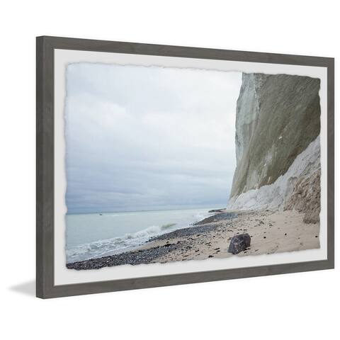 Marmont Hill - Handmade Deserted Beach Framed Print
