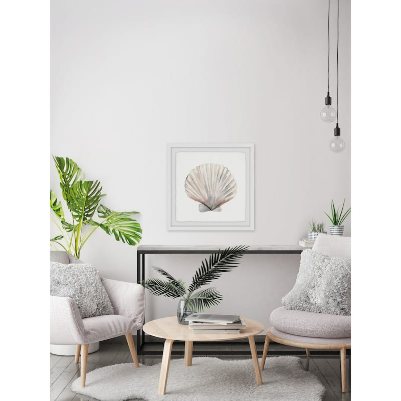 'Classic Shell' Framed Painting Print - Multi-Color