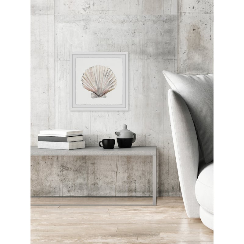 'Classic Shell' Framed Painting Print - Multi-Color