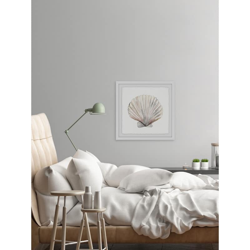 'Classic Shell' Framed Painting Print - Multi-Color