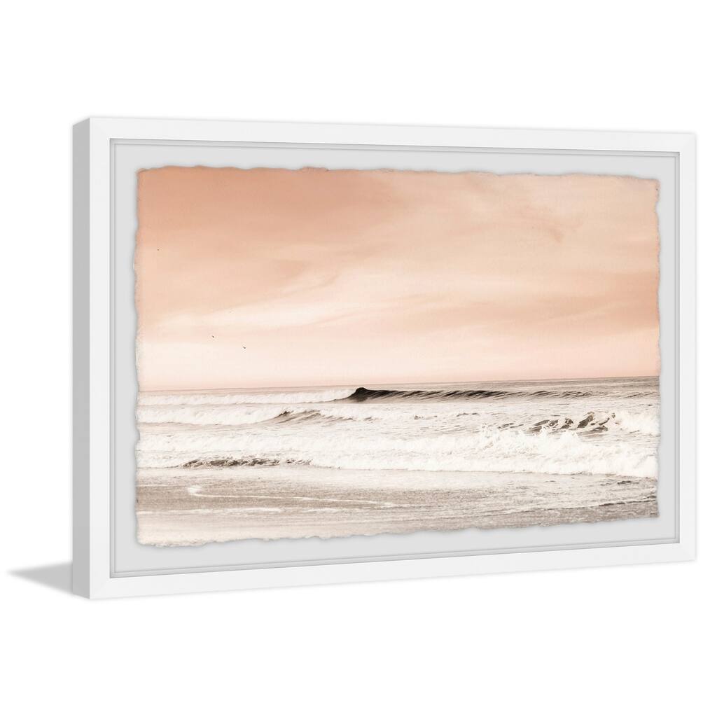 'Feathered Dawn' Framed Painting Print - Multi-Color